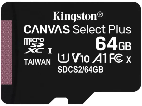 Cartão de Memória 64GB Micro SD Kingston 10 - com Adaptador SD Canvas Select Plus Classe 10 - Image 2