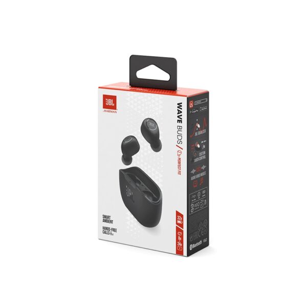 Fones de Ouvido Bluetooth JBL Wave Buds Preto - Image 2