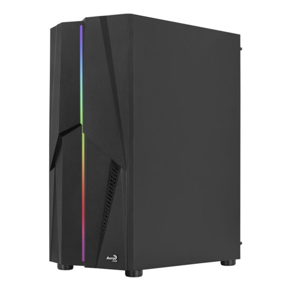 Gabinete Gamer Aerocool Mecha Preto RGB Lateral Vidro V1 72998 Sem Fonte