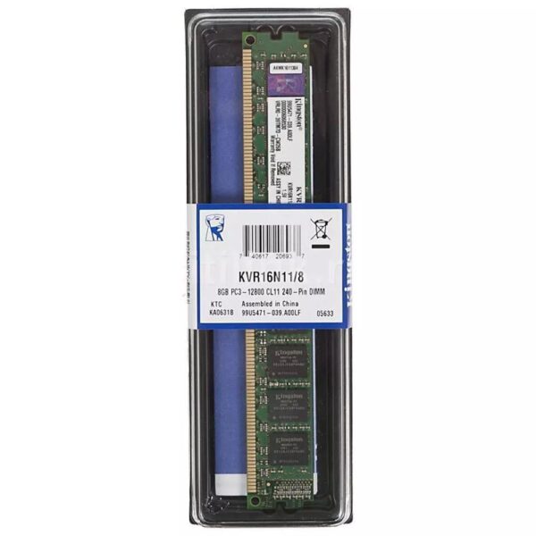 Memória Ddr3 8GB Kingston 1600mhz - Pc3--12800 - KVR16N11/8 PC