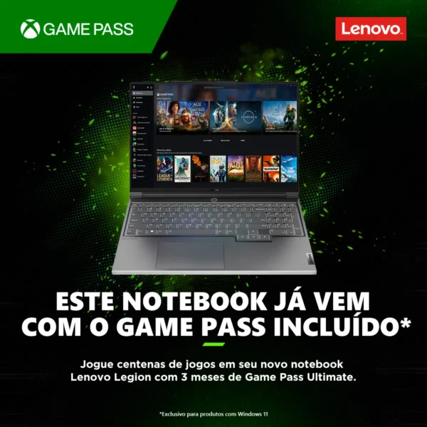 Notebook Lenovo Legion 5 R7-5800H 16GB, 512GB SSD, RTX 3050 4GB, 15.6" FHD, Windows 11 - 82QJ0000BR Azul/ Preto - Image 3