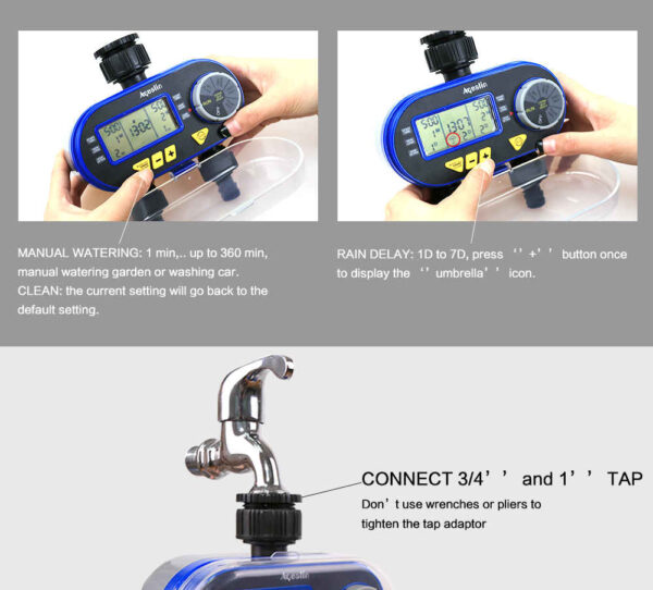 Temporizador digital para jardim- Aqualim 2 Saídas - Image 4