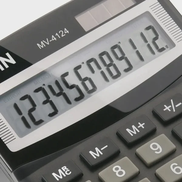 Calculadora Mesa 12 Dígitos Solar Bateria Visor Lcd Elgin - mv 4124 - Image 3