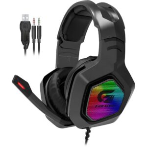 Headset Gamer Fortrek Black Hawk P2 + USB RGB Preto 70530