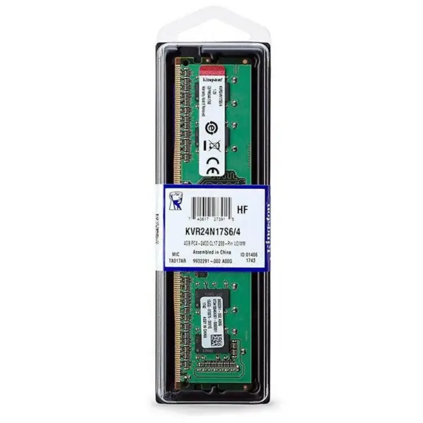 Memória Kingston, 4GB, 1600MHz, DDR3 - KVR16N11/4