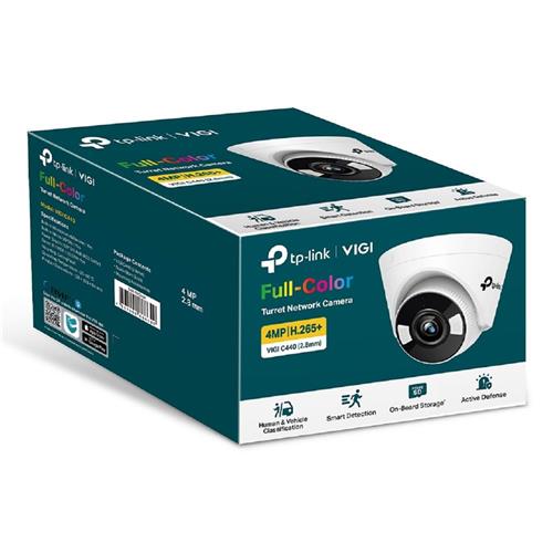 Câmera Ip Interna Tp-link Turret Vigi C440 Colorida Ia Poe, 2.8 mm, 4MP, Branca - Imagem 3