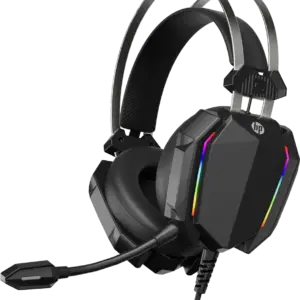 Headset HP DHH-3215U Gamer USB 7.1, RGB estático com sete cores, Resposta de frequência 20 Hz - 20 KHz, alto-falante 50 mm, cabo 2,2 Metros.