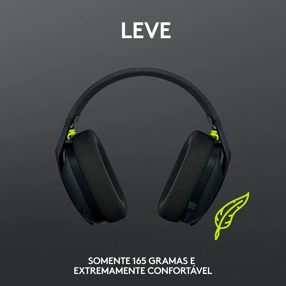 Headset Gamer Sem Fio Logitech G435 Preto - Imagem 4