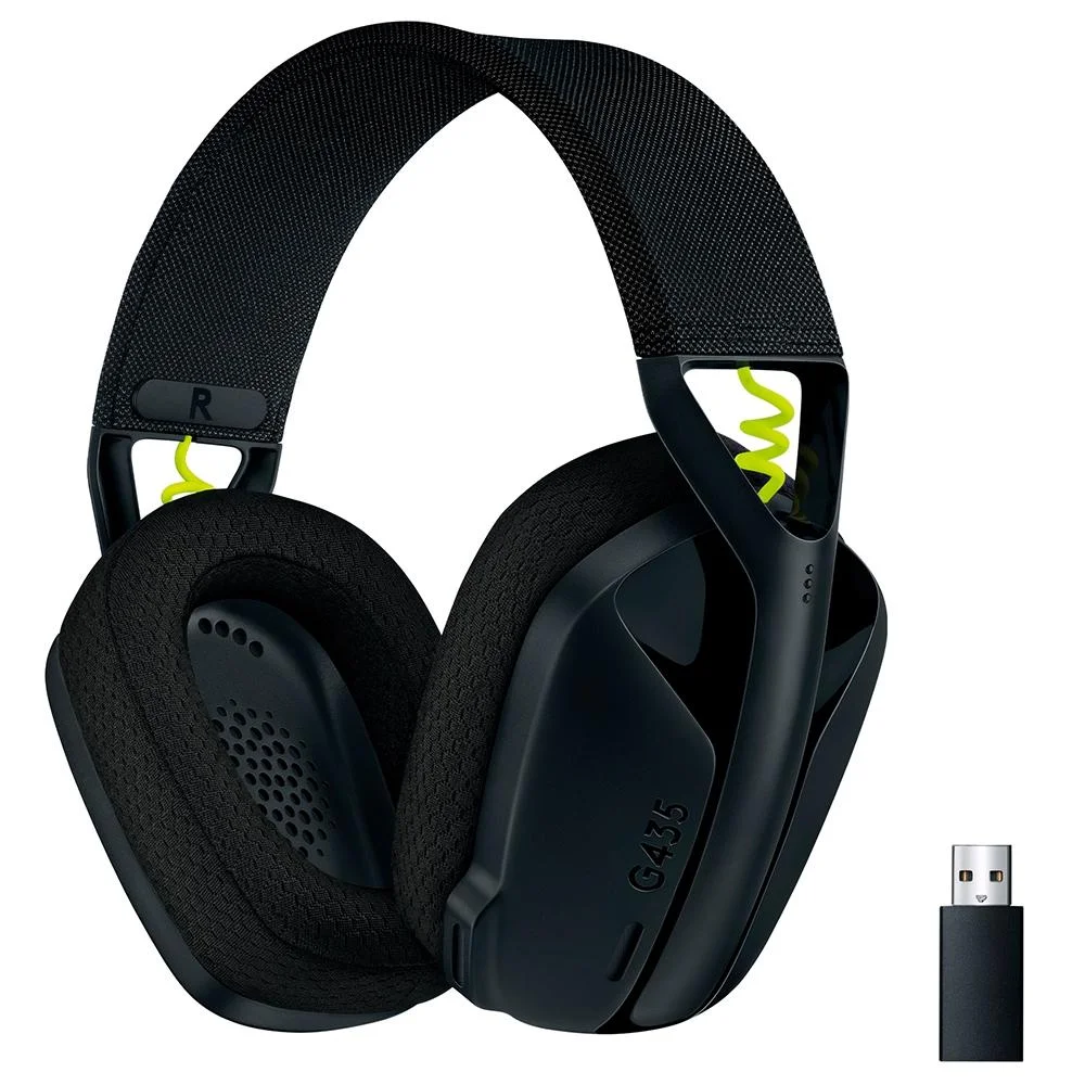 Headset Gamer Sem Fio Logitech G435 Preto