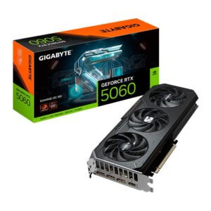 Placa de Vídeo Gigabyte GeForce RTX 5060 Gaming OC, 8GB, GDDR7, 128bit, Preto
