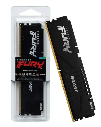 Memória Kingston Fury Beast 32GB, DDR5, 5200Mhz - KF552C40BB-32-0001