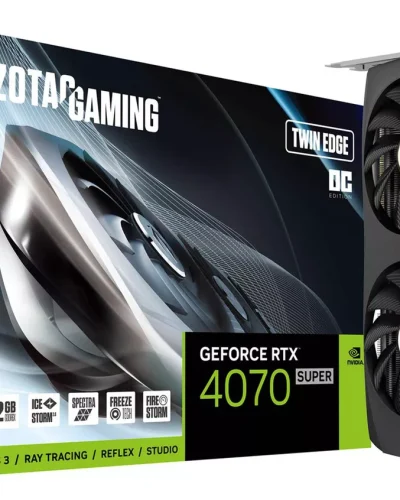 Placa de Vídeo Zotac RTX 4070 SUPER Twin Edge 12GB, GDDR6X, 192 Bit - ZT-D40720E-10M - 0001
